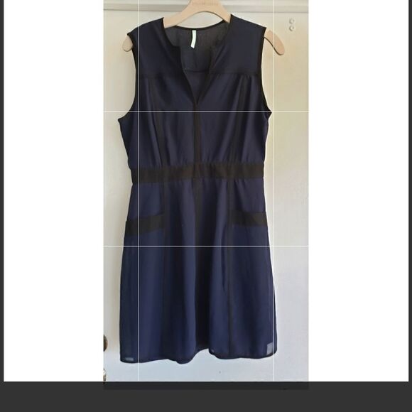 Lulu's navy with black piping dress - Picture 1 of 4